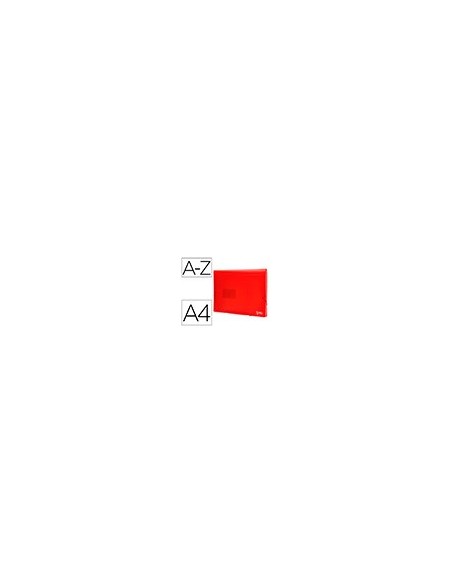 CARPETA BEAUT.CLASIF.FUELLE 32110 PP DIN A4 ROJA TPTE.-13 DEPARTAMENT