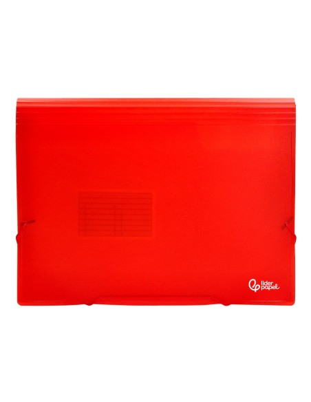 CARPETA BEAUT.CLASIF.FUELLE 32110 PP DIN A4 ROJA TPTE.-13 DEPARTAMENT