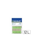 LAPICES CERA MANLEY UNICOLOR VERDE AM.ENTO -CAJA DE 12 N.22 2
