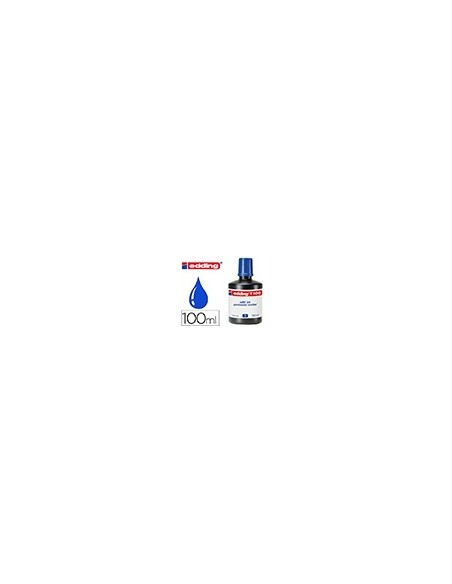 TINTA ROTULADOR EDDING T-100 AZUL FRASCO 100 ML