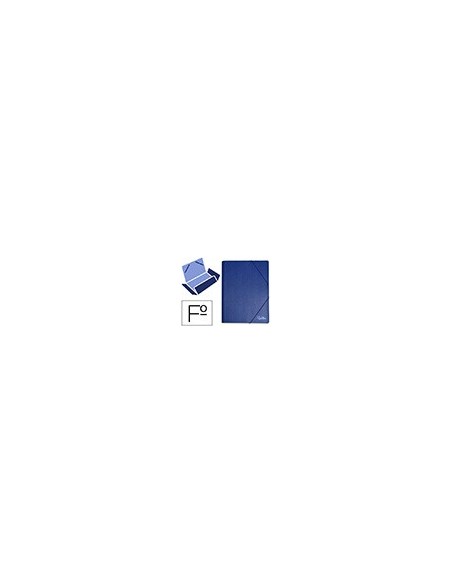 CARPETA GOMAS LIDERPAPEL FL PVC 3 SOLAPAS AZ.