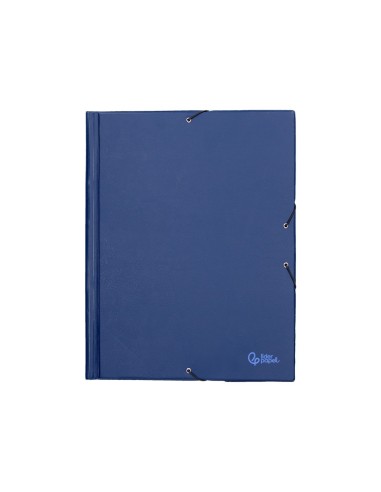 CARPETA GOMAS LIDERPAPEL FL PVC 3 SOLAPAS AZ.