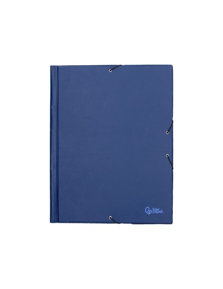 CARPETA GOMAS LIDERPAPEL FL PVC 3 SOLAPAS AZ.