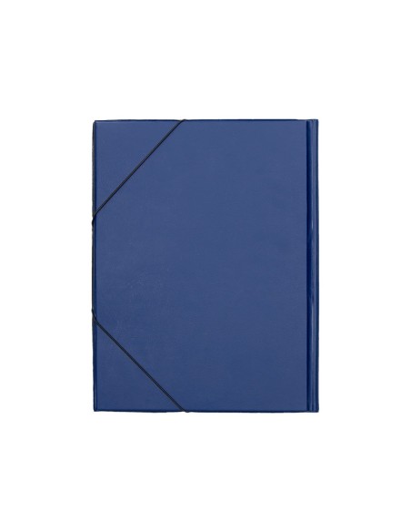 CARPETA GOMAS LIDERPAPEL FL PVC 3 SOLAPAS AZ.