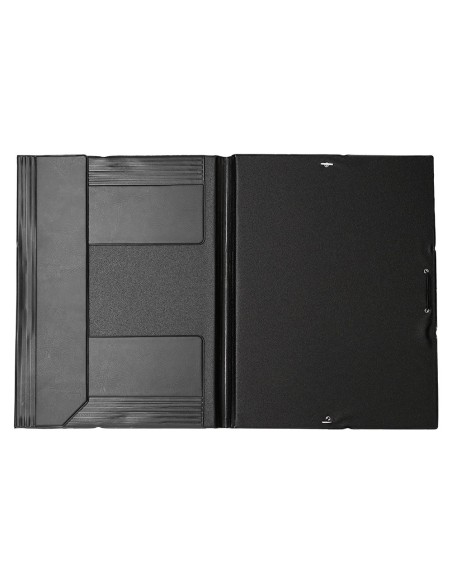 CARPETA GOMAS LIDERPAPEL FL PVC 3 SOLAPAS NG.