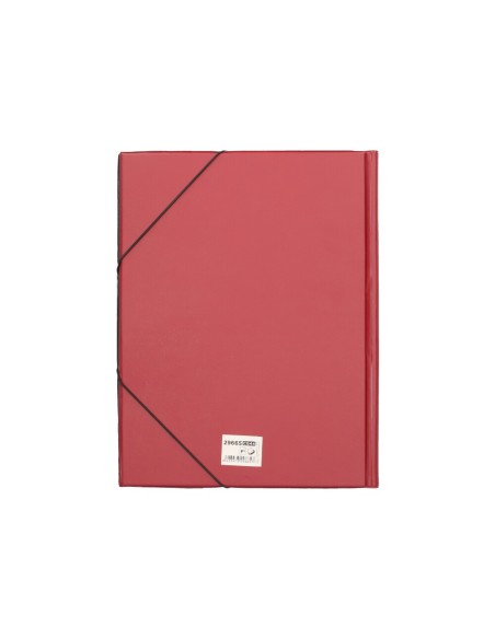 CARPETA GOMAS LIDERPAPEL FL PVC 3 SOLAPAS BURDEOS