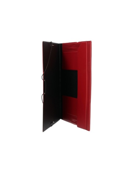 CARPETA GOMAS LIDERPAPEL FL PVC 3 SOLAPAS BURDEOS
