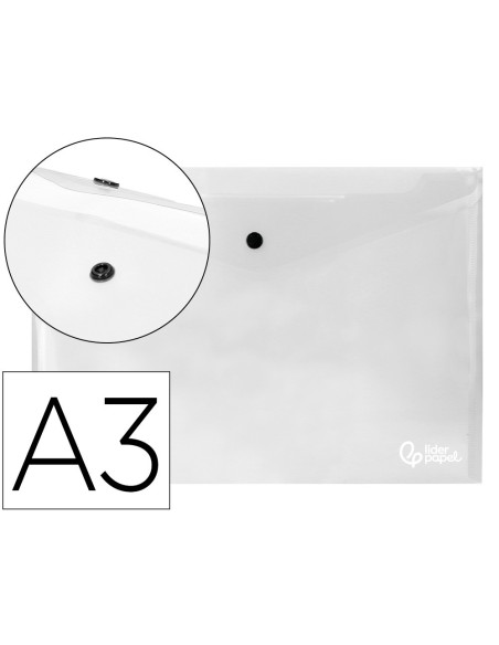CARPETA BEAUT.DOSSIER BROCHE 44244 PP DIN A3 INCOLORA SERIE FROSTY