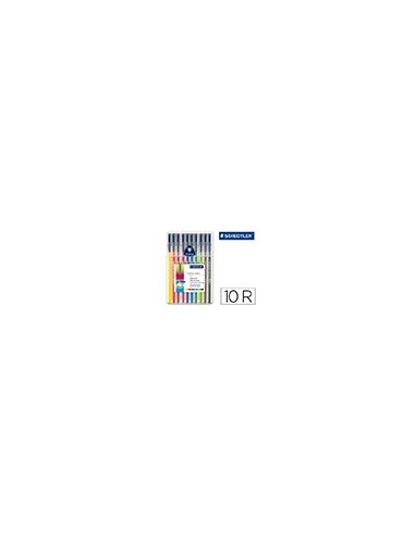 ROTULADOR STAEDTLER TRIPLUS ESTUCHE 10 COL.