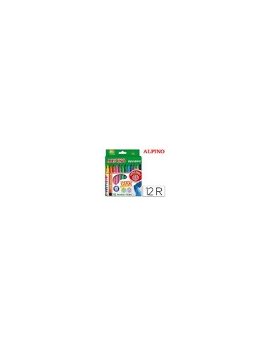 ROTULADOR ALPINO MAXI CAJA 12 COL.