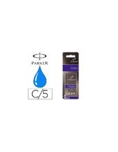 TINTA ESTILOGRAFICA PARKER AZUL REAL CAJA 5 CARTUCHOS 2