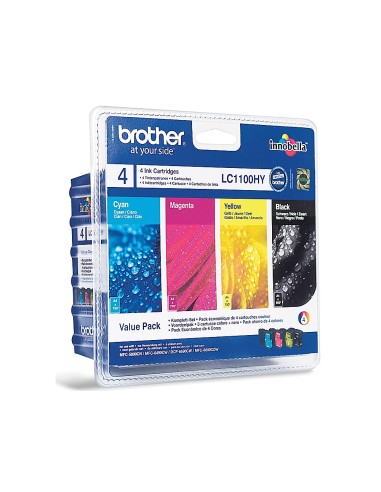 LC-1100HYVALBP CARTUCHO BROTHER RAINBOW PK. ALTA CAP. 900 PG.