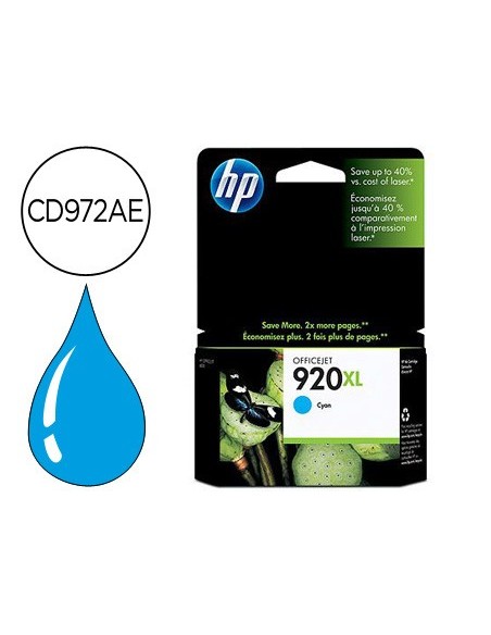 CD972AE CARTUCHO HP Nº 920XL CIAN 700 PG.