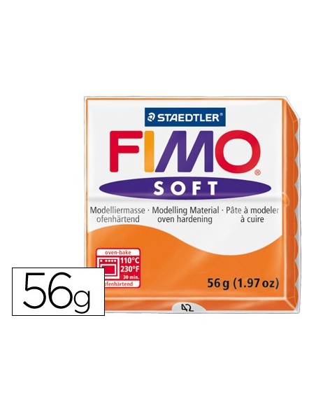 PASTA STAEDTLER FIMO SOFT 56 GR COLOR NARANJA