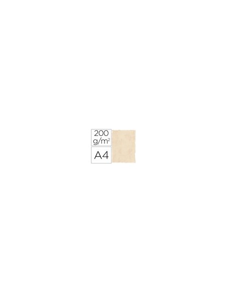 PAPEL PERGAMINO DIN A4 200 GR COLOR MARMOL BEIGE PAQUETE DE 25 HOJAS
