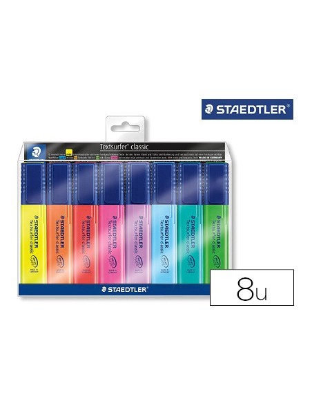 ROTULADOR STAEDTLER TEXTSURFER 364 FLUOR.BOLSA 6 UD.SURT.+ 2 REGALO