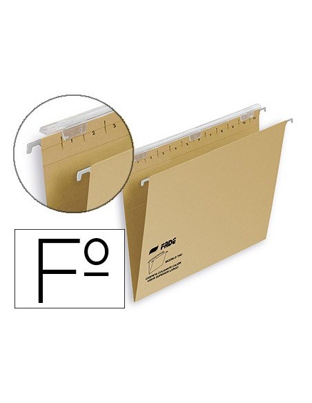 CARPETA COLGANTE FL VISOR SUP. LARGO FADE KRAFT ECO
