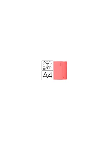 SUBCARPETA A4 290 GR. EXACOMPTA C/BOLSA ROJO C/50