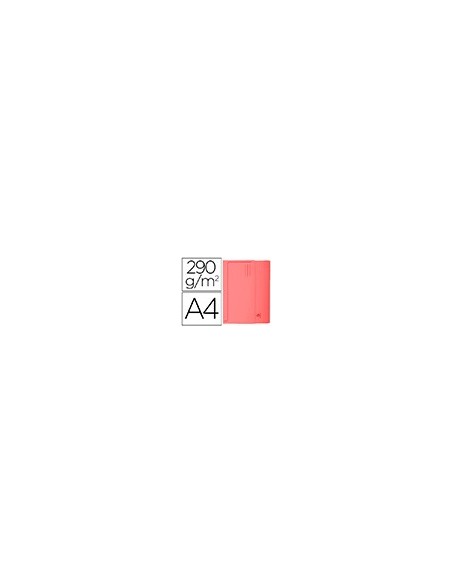 SUBCARPETA A4 290 GR. EXACOMPTA C/BOLSA ROJO C/50