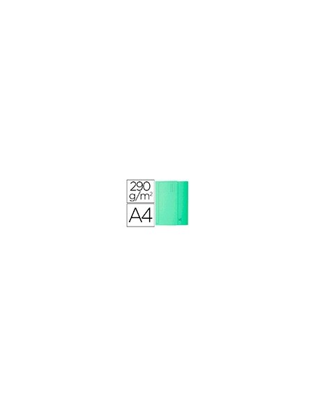 SUBCARPETA A4 290 GR. EXACOMPTA C/BOLSA VERDE 50 UD.
