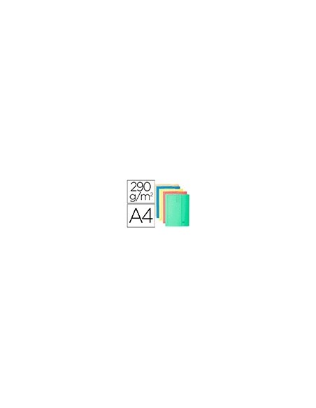 SUBCARPETA A4 290 GR. EXACOMPTA C/BOLSA COLORES SURTIDOS C/10