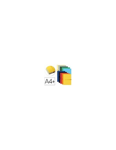 CARPETA PROYECTO EXACOMPTA DIN A4 L. 130MM EXT.TIRA VELCRO COL.SURT.