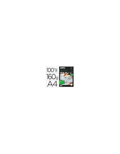 PAPEL FOTOGRAFICO APLI GLOSSY DOBLE CARA DIN A4 PACK 100 HOJAS 160 GR