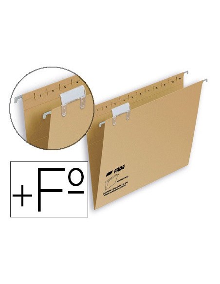 CARPETA COLGANTE FL+ VISOR SUP. HAMELIN KRAFT ECO