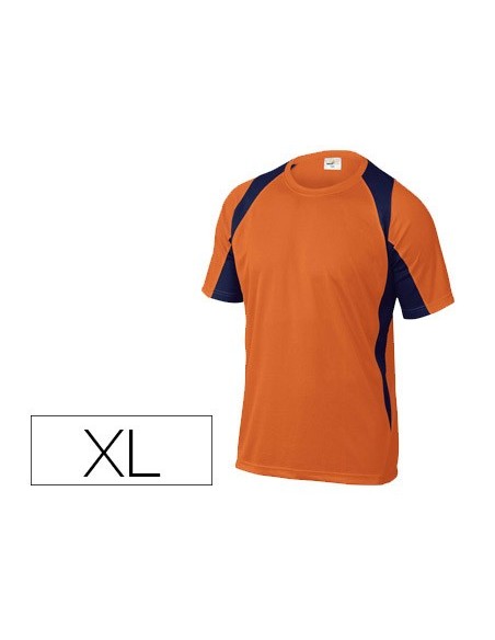 CAMISETA DELTAPLUS POLIESTER M.CORTA SECADO RAPIDO COL.NJ.MAR. T. XL