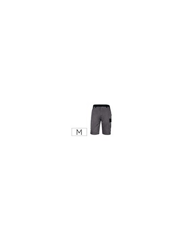 BERMUDA TRABAJO DELTAPLUS CINTURA AJUST.5 BOLS.COL.GRIS VERDE TALLA M