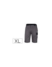 BERMUDA TRABAJO DELTAPLUS CINTURA AJUST.5 BOLS.COL.GRISVE.TALLA XL 2