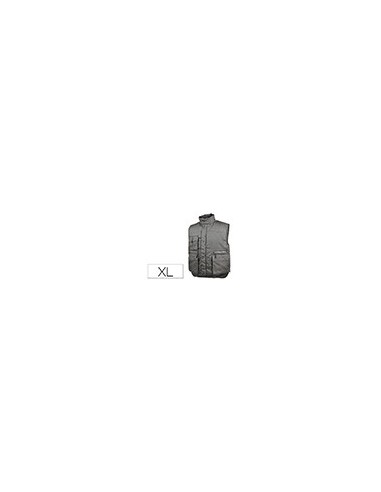 CHALECO DELTAPLUS CINTURA ELASTICA PROTEGE RIÑONES COL.GRIS T. XL