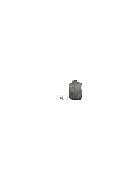 CHALECO DELTAPLUS CINTURA ELASTICA PROTEGE RIÑONES COL.GRIS T. XL