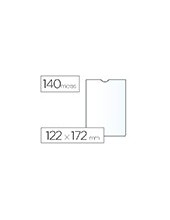 FUNDA PORTADOCUMENTO ESSELTE TPTE.PLASTICO 140 MICRAS  122X172 MM 2