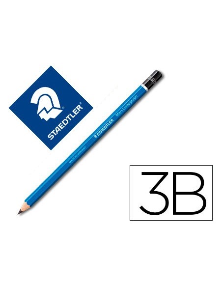 LAPICES DE GRAFITO STAEDTLER MARS LUMOGRAPH 100 3B UNIDAD 100-3B