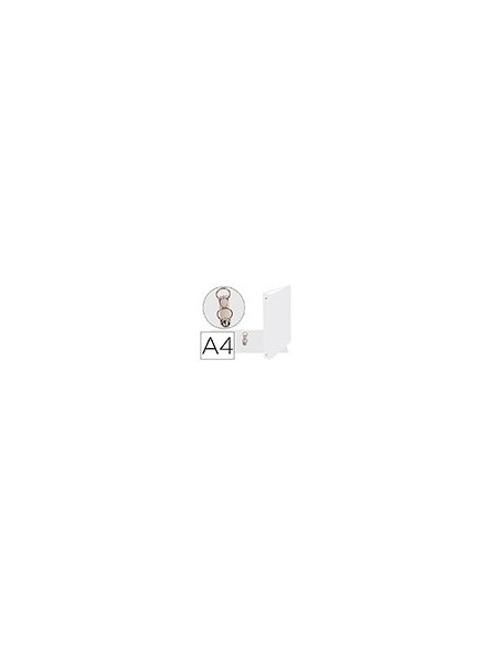 CARPETA 2A.30MM REDONDAS EXACOMPTA A4 CARTON FORRADO BLANCO 54378E