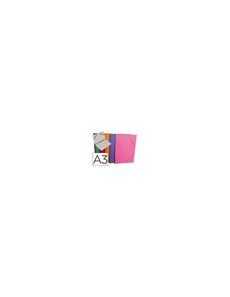 CARPETA PLANOS CLAIREFONTAINE A3 CARTON GOFRADO COL. SURT. C/GOMAS