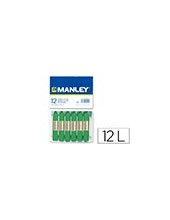 LAPICES CERA MANLEY UNICOLOR VERDE PRIMAVERA Nº 25 CAJA DE 12 2