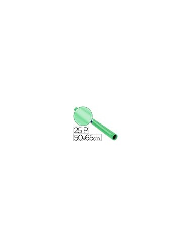 PAPEL CHAROL ROLLO VERDE PALIDO 25 HOJAS DE 50X65 CM