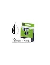 CINTA DYMO 40913 9MMX7MT NG./BL. D1 2