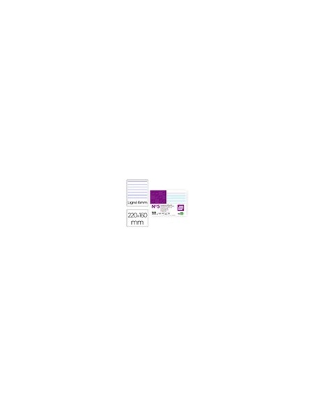 FICHA RAYADA N.5 160X220 MM PAQUETE 100