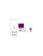 FICHA LISA N.2 75X125 MM PAQUETE 100 2
