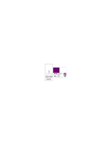 FICHA LISA N.5 160X220 MM PAQUETE 100
