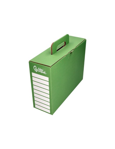 CAJA CHEQUE-LIBRO MAT. ESCOLAR CARTON REFORZADO ASA VE. 393X120X393MM