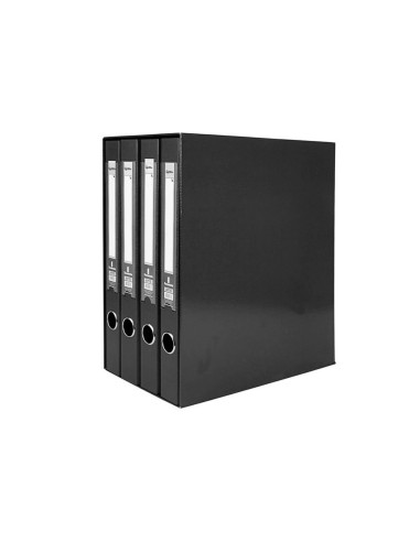 MODULO 4 ARCHIVADORES  PAL. LIDERPAPEL FL FORRADO RADO LOMO 40MM NG.