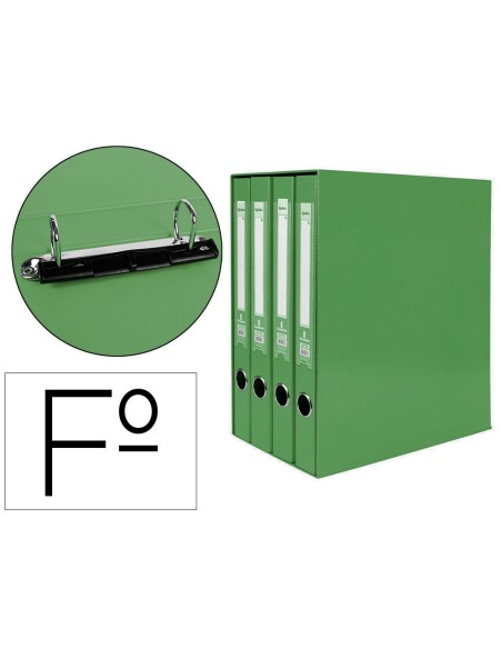 MODULO 4 ARCHIVADORES  PAL. LIDERPAPEL FL FORRADO RADO LOMO 40MM VE.