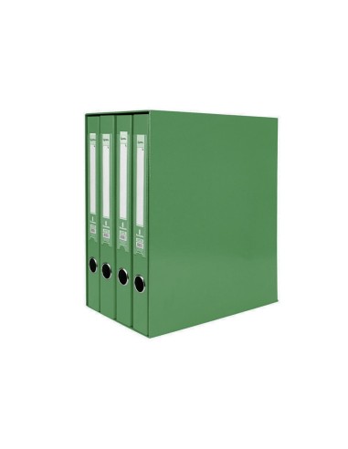 MODULO 4 ARCHIVADORES  PAL. LIDERPAPEL FL FORRADO RADO LOMO 40MM VE.