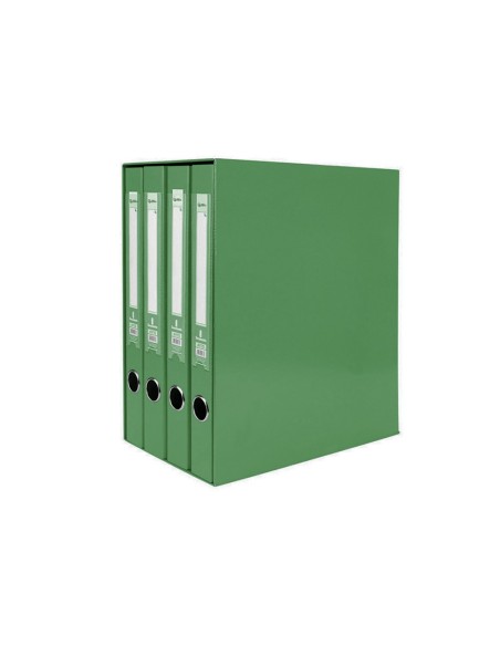 MODULO 4 ARCHIVADORES  PAL. LIDERPAPEL FL FORRADO RADO LOMO 40MM VE.
