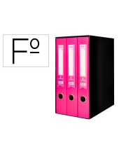 MODULO  3 ARCHIVADORES FL. 2AN.MECANISMO PALANCA 52MM ROSA
