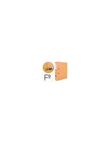 ARCHIVADOR PALANCA LIDERPAPEL FL FORRADO PVC RADO LOMO 75MM NJ.